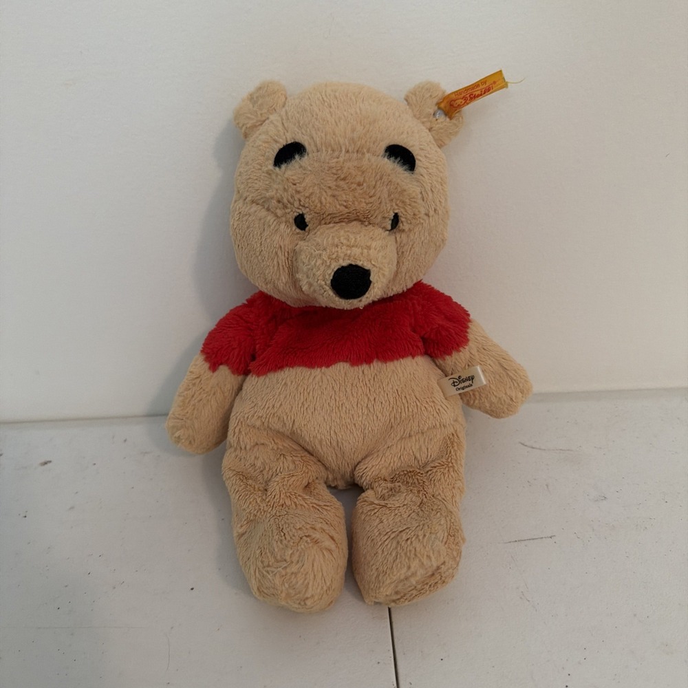 Steiff Winnie the Pooh Plush Disney Bear Classic Pooh Knopf 9-10”